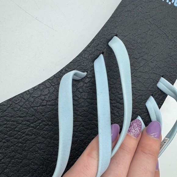 Sanuk Women's Yoga Sandy Flip Flop Sandals Clear Sky Blue Size 11 - Picture 9 of 13